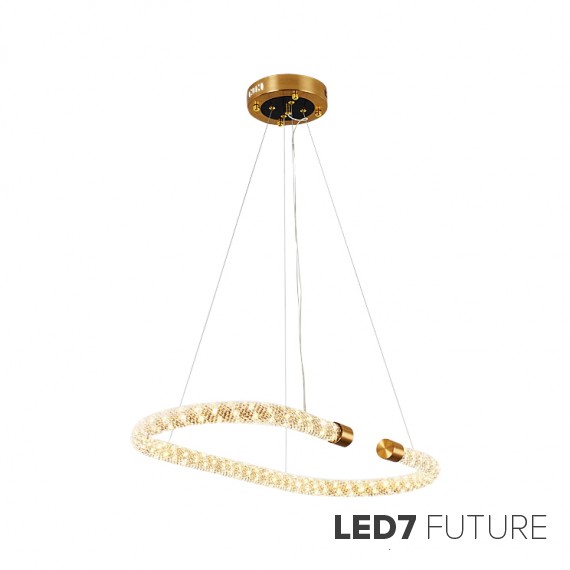 Loft Industry Modern - Diamond Rope Oval Chandelier